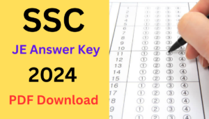 SSC JE Answer Key 2024