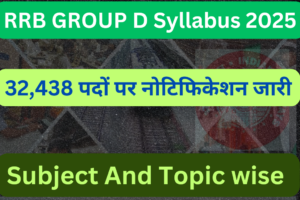 Railway Group D Syllabus 2025