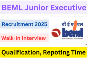 BEML Junior Executive Recruitment 2025