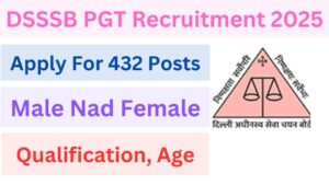 DSSSB PGT Recruitment 2025