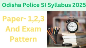 Odisha Police SI Syllabus 2025